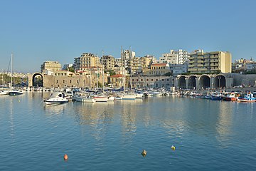 View of the harbour in Heraklion