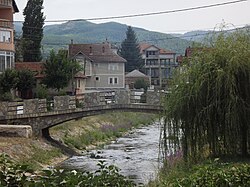 The Binač Morava flows through Viti