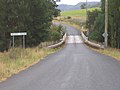 Single lane bridge across Widden Creek