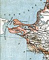 Tuzla Spit on a 19th-century map of the Kuban region