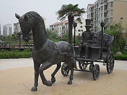 Bronze sculpture in Tinghu District