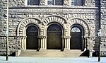 West-Park Presbyterian Church entrance detail (in 1891)