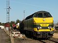 Locomotora diésel de los ferrocarriles belgas, construida bajo licencia de General Motors.