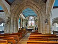 Église Saint-Annouarn de Peumerit : vue intérieure d'ensemble.