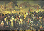 הכיבוש הצלבני של ירושלים. תמונה מהמאה ה-19