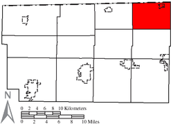 Location of Amboy Township in Fulton County