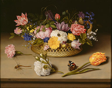 Flower Still Life, at and by Ambrosius Bosschaert