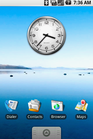 Android 1.0のホーム画面