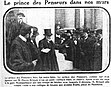 Le prince des Penseurs reçu et acclamé à Paris.