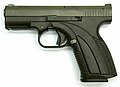 Caracal C compact pistol with standard sights.