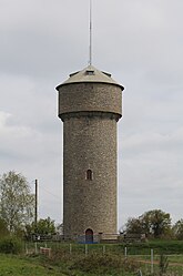 The water tower, in Malansac