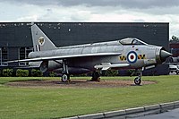English Electric Lightning of No. 74 (F) at RAF Leuchars.