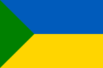 Version of the flag of the Ukrainian Far Eastern Republic (1917–1922) in Siberia[21][22]