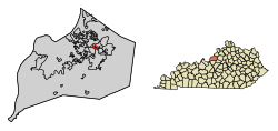 Location of Wildwood in Jefferson County, Kentucky
