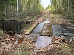 Vadställe även för bilar, Piltuanjoki i Finland.