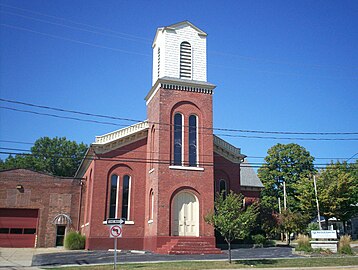 The former First Congregational Church in Kent, dedicated in 1858