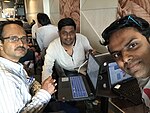 23rd Kolkata Meetup (from left)Amitabha Gupta,Indrajit Das, Rajeeb Dutta