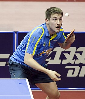 Karlsson på ITTF World Tour 2017.