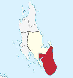 Location in Unguja South