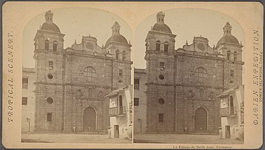 Church of San Pedro Claver in 1870. New York Public Library.