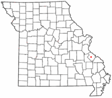 Location of Ste. Genevieve County, Missouri