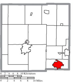 Location of Galion in Crawford County