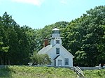 Old Mission Point Lighthouse at the northern end of M-37 on Old Mission Point