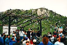 Midnight Oil at a benefit concert for Clayoquot Sound, 1993.