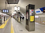 Osaka Metro淀屋橋駅改札階の様子（ホームドア設置工事完了後）