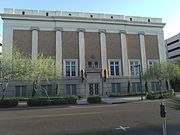 The Phoenix Masonic Temple was built in 1926 and is located at 345 W Monroe St. Listed in the Phoenix Historic Property Register.