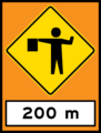 Flagman ahead in 200m