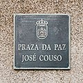 Placa de la Plaza José Couso, Ferrol
