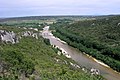 Le pont Saint Nicolas dans les gorges du Gardon (Sainte-Anastasie).