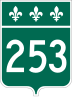 Route 253 marker