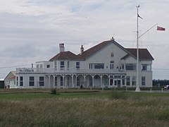 Royal Cinque Ports Golf Club clubhouse, England