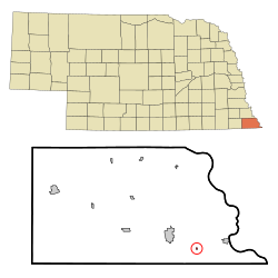 Location of Preston, Nebraska