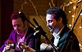 Robin Nolan (right) performing at the Midwest Midwinter Gypsy Swing Festival in Madison, February 9 2008