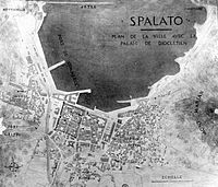 General plan of Split in 1912.
