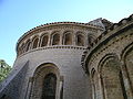 Le chevet de l'abbatiale de Saint-Guilhem