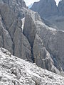 La cengia della Salvezza, sotto la punta del "La Spada"