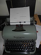 1950 年代後期為英國國內市場製造的 Remington 「Quiet-Riter」