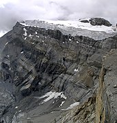 Bordure méridionale du glacier.