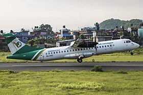 9N-ANC, l'ATR 72 impliqué, ici photographié en mai 2022, huit mois avant l'accident.