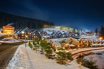 Bukovel, the largest ski resort in Eastern Europe and Ukraine