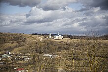 Панорама Замкової гори з церквою Св. Миколая, поч. XIX ст.