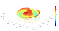 Absolute surface form obtained by phase-shifting interferometry using an industrial point diffraction interferometer manufactured by Difrotec.