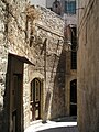 A narrow street in the Christian quarter (Aleppo)