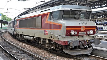 BB 15009 en gare de Paris-Est.