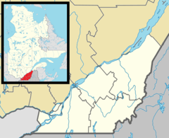 Crash site is located in Southern Quebec