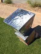 Solar Oven made of cardboard